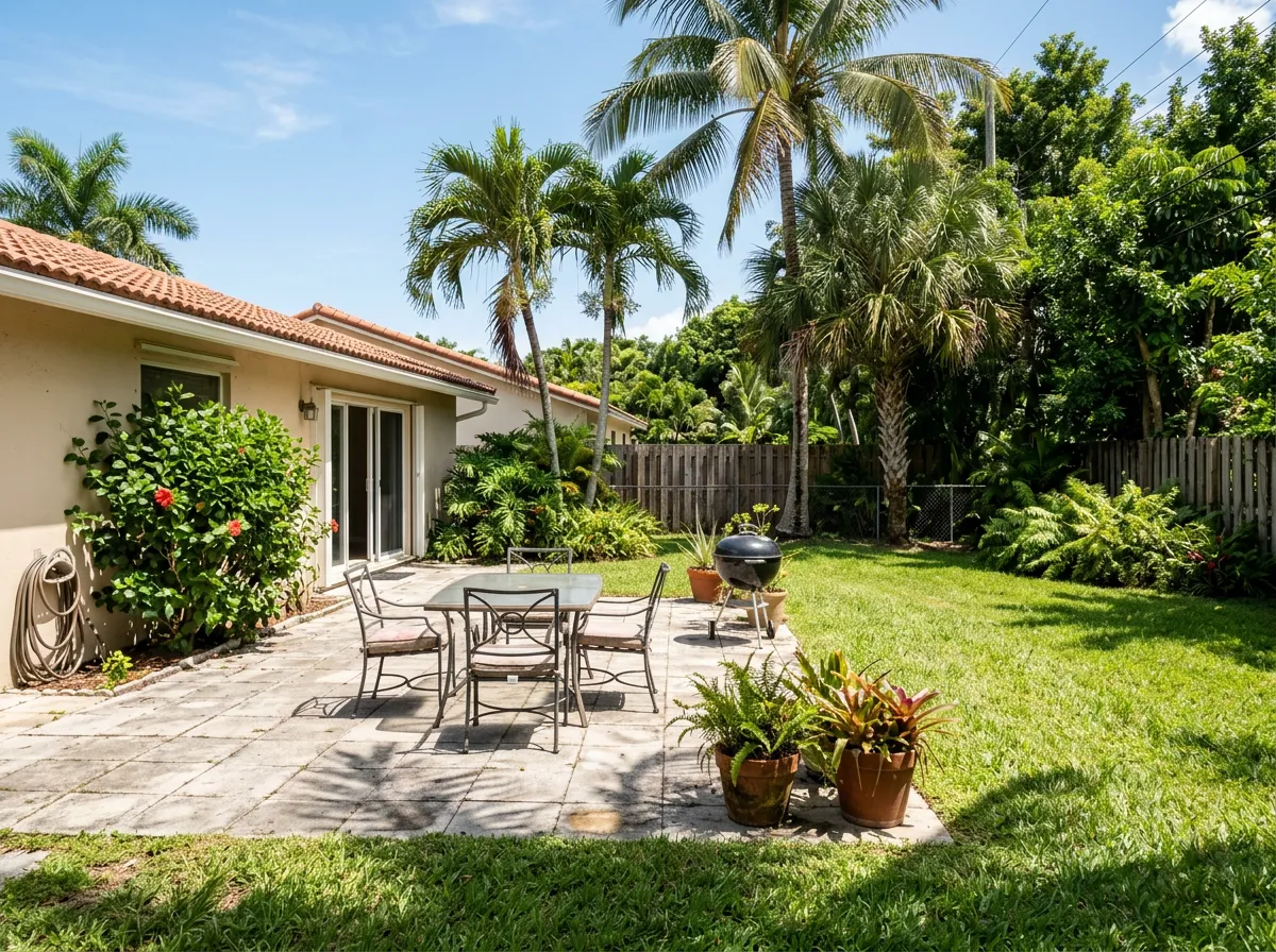 Backyard Transformation before