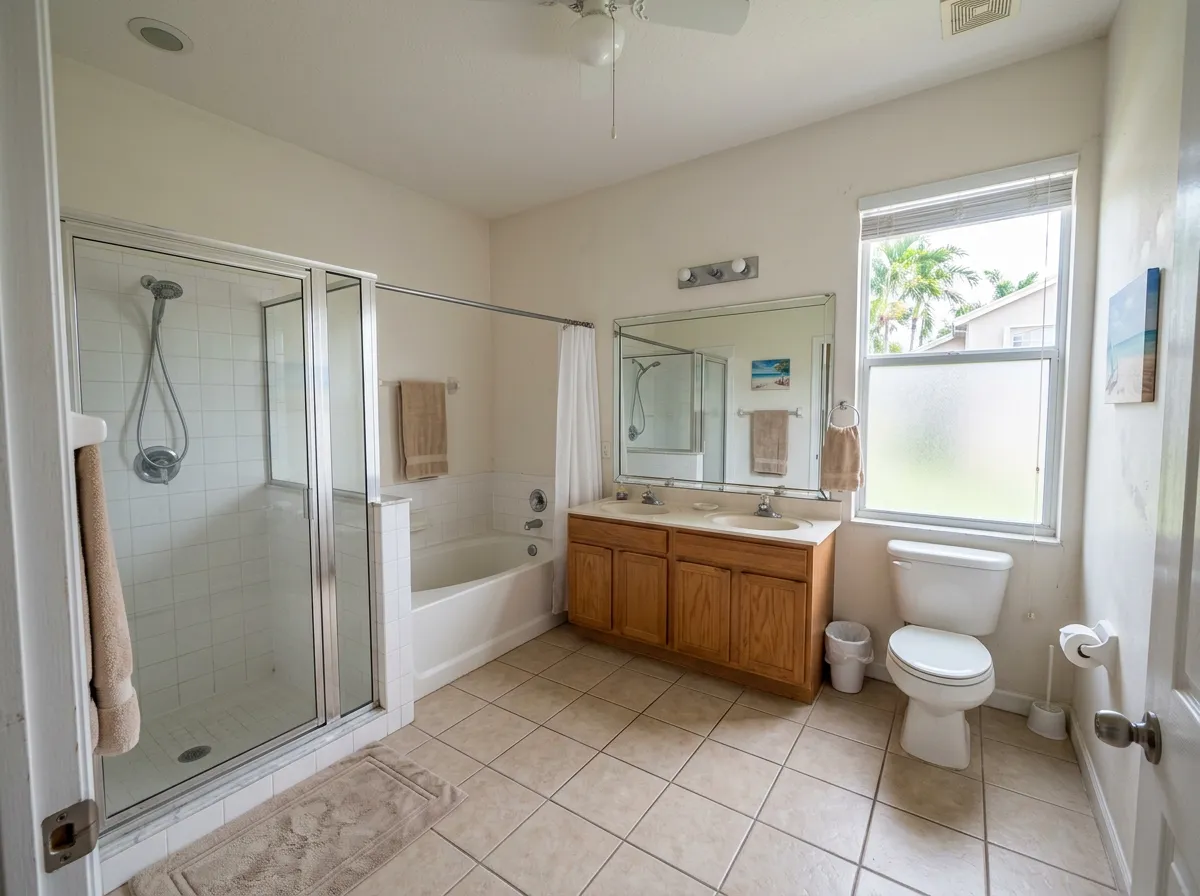 Spa-Inspired Master Bathroom before