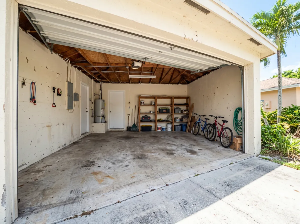 Garage Conversion before
